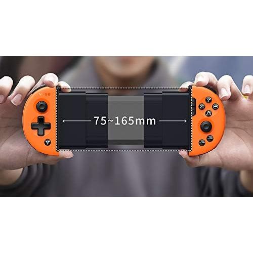  Flydigi Wee2T Mobile Game Controller Telescopic for Android of MOBA, Unique Tensile Design, Compatible with The Mobile of 3.5-6.3 Inch (75-165mm). Not Support iOS 13.4 and Above