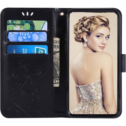  [아마존베스트]FLYEE Compatible with iPhone 11 Pro(5.8 inch,2019 Release),Wallet Case for Women Girls with Card Holder,[3D Painted] PU Leather Flip Cover with Kickstand Magnetic,Shockproof Protec