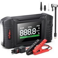 FLYLINKTECH Car Battery Jump Starter with Air Compressor, 150PSI 5000A 20000mAh Jump Starter Battery Pack(All Gas/10.0L Diesel), Safe Car Jumper Box with Display, 160W DC Out, Emergency Light