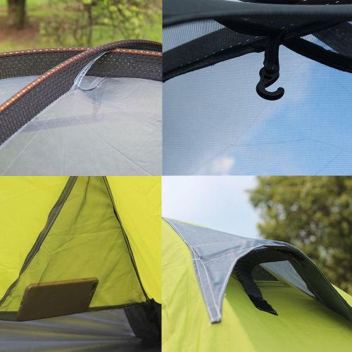  FLYTOP Flytop 3-4 Season 1-2-person Double Layer Backpacking Tent Aluminum Rod Windproof Waterproof for Camping Hiking Travel Climbing - Easy Set Up