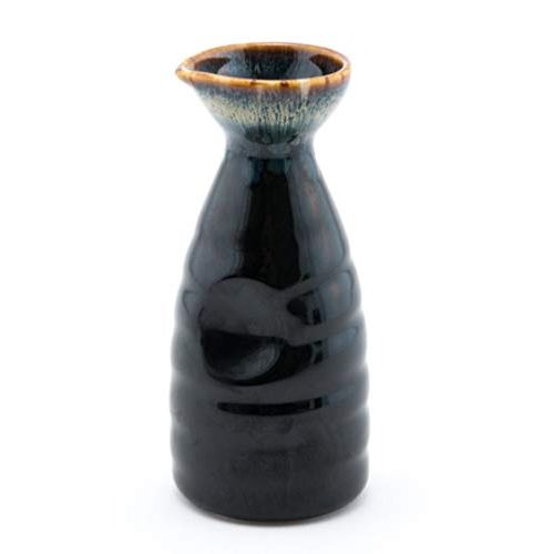  [아마존베스트]FMC Fuji Merchandise Corp Fuji Merchandise Porcelain Tokkuri Sake Bottle 10 fl oz Japanese Restaurant Supply (Brown Sake Bottle 10oz)