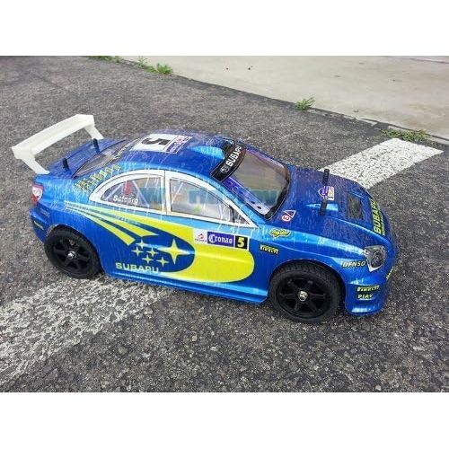  FMTStore NEW 1:10 WRX STi Electric RC ESC Sport Car with Battery Pack Included Ready to Run High Speed R/C Color May Vary