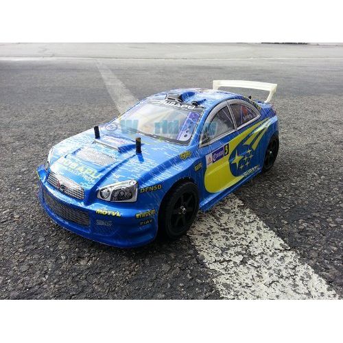  FMTStore NEW 1:10 WRX STi Electric RC ESC Sport Car with Battery Pack Included Ready to Run High Speed R/C Color May Vary