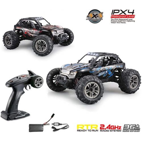  FMTStore FMT High Speed 36km/h 4WD 2.4Ghz Remote Control Truck 9137 1:16 Scale Radio Conrtolled Off-Road RC Car Electronic Monster Truck R/C RTR Hobby Cross-Country Car Buggy (Colo