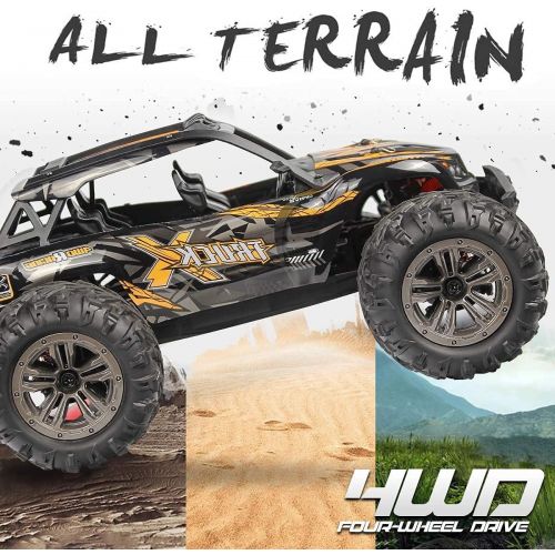  FMTStore FMT High Speed 36km/h 4WD 2.4Ghz Remote Control Truck 9137 1:16 Scale Radio Conrtolled Off-Road RC Car Electronic Monster Truck R/C RTR Hobby Cross-Country Car Buggy (Colo