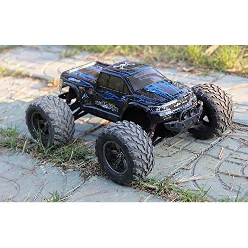  FMTStore 1/12 Scale Electric RC Car Offroad 2.4Ghz 2WD High Speed 33+MPH Remote Controlled Car Truck (Color: Assorted)