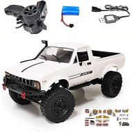 FMTStore WPL 1:16 C24-1 Upgrade Version Remote Control Car Full Scale 4WD Off-Road Truck with Headlight RC Car, Climbing Vehicle Speed Model Toys