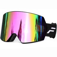 FMY Ski Goggles for Men Women & Youth - Anti Fog UV400 Protection Snowboard Snow Skiing Goggles for Adult
