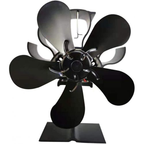  FNSCAR 5 Blades Heat Powered Wood Stove Fan Thermal Power Fireplace Fan