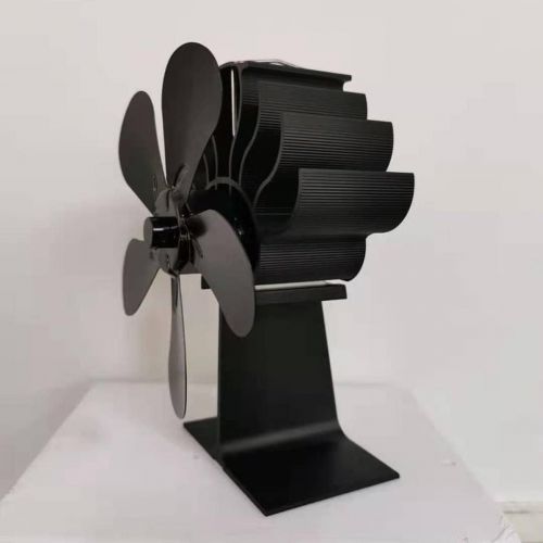  FNSCAR 5 Blades Heat Powered Wood Stove Fan Thermal Power Fireplace Fan