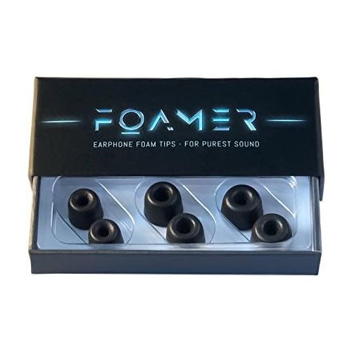  [아마존베스트]FOAMER CSY (S/M/L 3)  3 Pairs of Noise Cancelling Foam Ear Pads for Sony WF-1000XM3 True Wireless Headphones  Replacement for Silicone In-Ear Earplugs  Extra Bass & Clear Sound