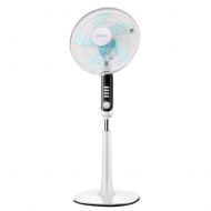FOCHEA FAN LYFS Standing Pedestal Oscillating Rotating 3 Speed Setting Adjustable Telescopic Low Noise Energy Efficient Ideal for Home Or Office White, 60W