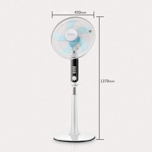  FOCHEA FAN LYFS Standing Pedestal Oscillating Rotating 3 Speed Setting Adjustable Telescopic Low Noise Energy Efficient Ideal for Home Or Office White, 60W