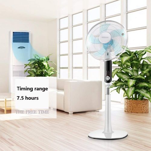  FOCHEA FAN LYFS Standing Pedestal Oscillating Rotating 6 Speed Setting Adjustable Telescopic with Remote Control & Timer Low Noise Energy Efficient Ideal for Home Or Office