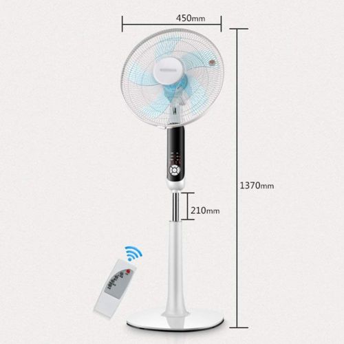  FOCHEA FAN LYFS Standing Pedestal Oscillating Rotating 6 Speed Setting Adjustable Telescopic with Remote Control & Timer Low Noise Energy Efficient Ideal for Home Or Office