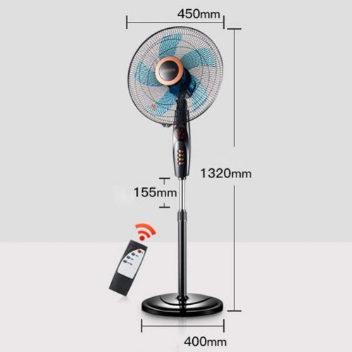  FOCHEA FAN LYFS Standing Pedestal 3 Speed Setting Oscillating Pedestal Stand Floor-Standing Oscillating Rotating Adjustable Telescopic with Remote Control & Timer Ideal for Home Or Office