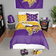FOCO NFL Team Logo Bed in a Bag Comforter Bedding 3-Piece Set