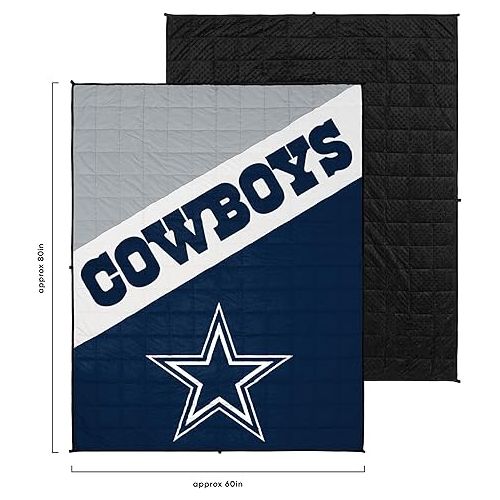  FOCO NFL Team Color Wordmark Weighted Blanket 60