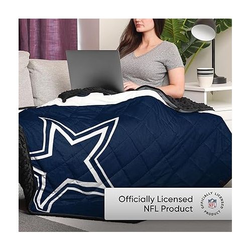  FOCO NFL Team Color Wordmark Weighted Blanket 60