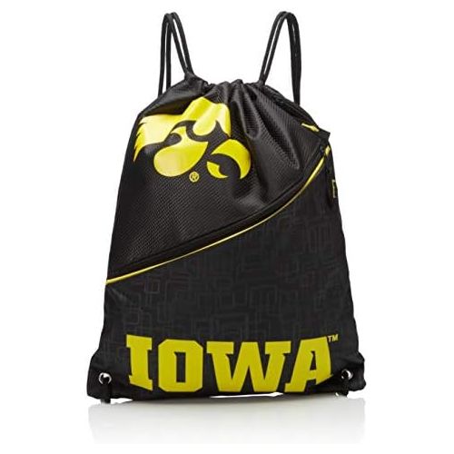  FOCO NCAA Unisex-Adult High End Diagonal Zipper Drawstring Backpack