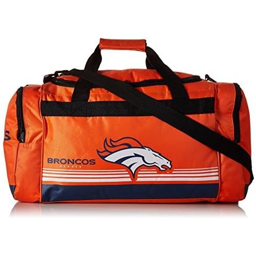  FOCO Denver Broncos Medium Striped Core Duffle Bag