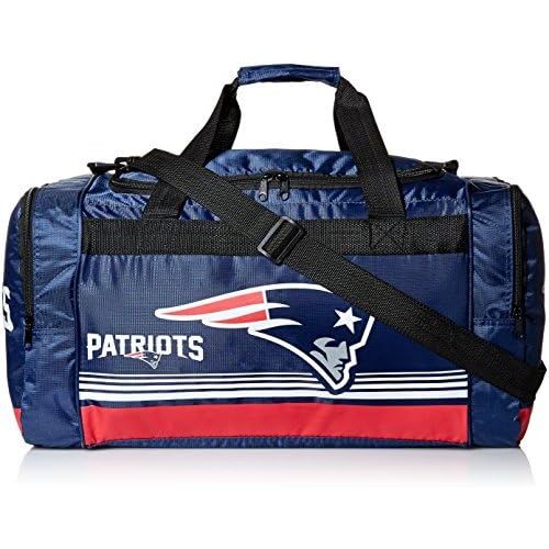  FOCO New England Patriots Medium Striped Core Duffle Bag