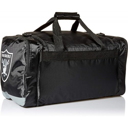  FOCO Oakland Raiders Medium Striped Core Duffle Bag