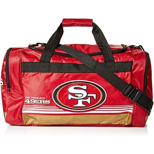  FOCO San Francisco 49ers Medium Striped Core Duffle Bag