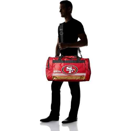  FOCO San Francisco 49ers Medium Striped Core Duffle Bag