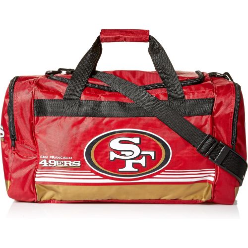  FOCO San Francisco 49ers Medium Striped Core Duffle Bag