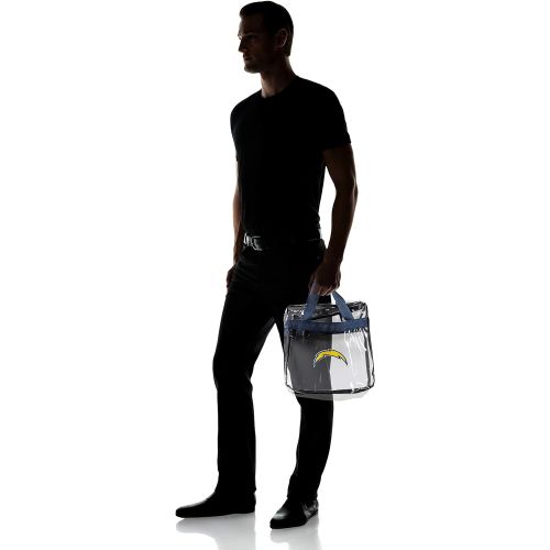  FOCO Los Angeles Chargers Clear Messenger Bag