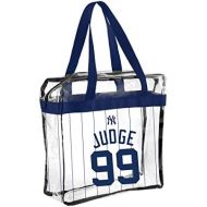 FOCO - MLB Player Stadium Approved Clear Zippered Messenger Tote Bag - New York Yankees Aaron Judge #99