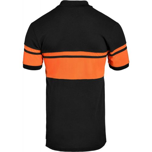  FOCO NHL Mens Stripe Polo Shirt