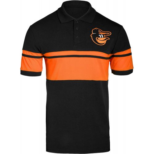  FOCO MLB Mens Cotton Stripe Polo