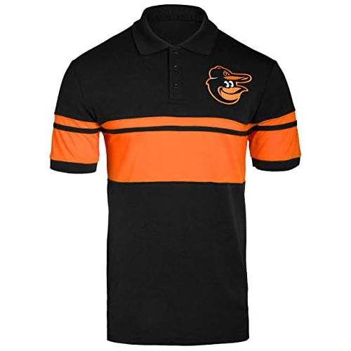  FOCO MLB Mens Cotton Stripe Polo