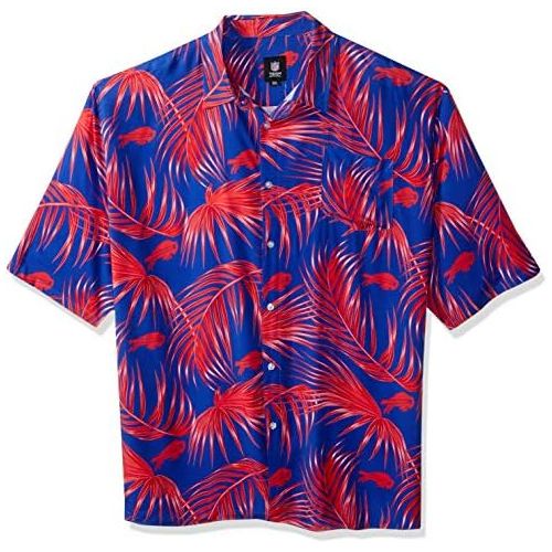  FOCO NFL Mens Floral Tropical Button Up Shirt