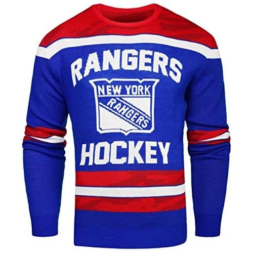  FOCO New York Rangers Ugly Glow In The Dark Sweater - Mens - Mens Small