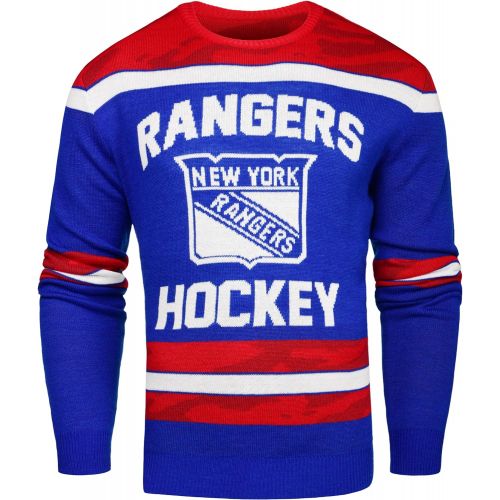  FOCO New York Rangers Ugly Glow In The Dark Sweater - Mens - Mens Small