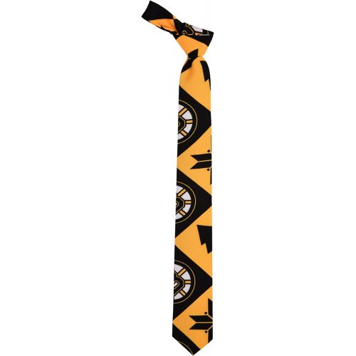  FOCO Boston Bruins Patches Ugly Printed Tie - Mens