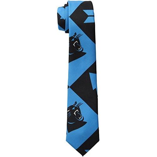  FOCO Carolina Panthers Patches Ugly Printed Tie - Mens