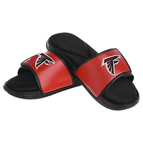  FOCO NFL mens Deluxe Foam Sport Shower Slide Flip Flop Sandals