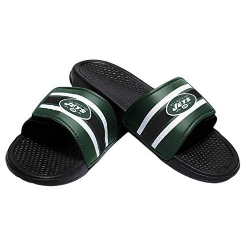  FOCO New York Jets NFL Mens Stripe Legacy Sport Slide - XL