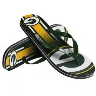 FOCO Green Bay Packers Unisex Gradient Big Logo Flip Flop Medium