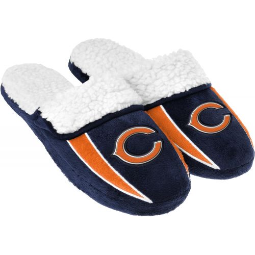  FOCO NFL Mens Team Logo Sherpa Slippers