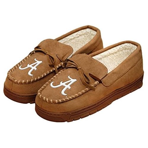  FOCO NCAA Mens College Team Logo Moccasin Slippers Shoes