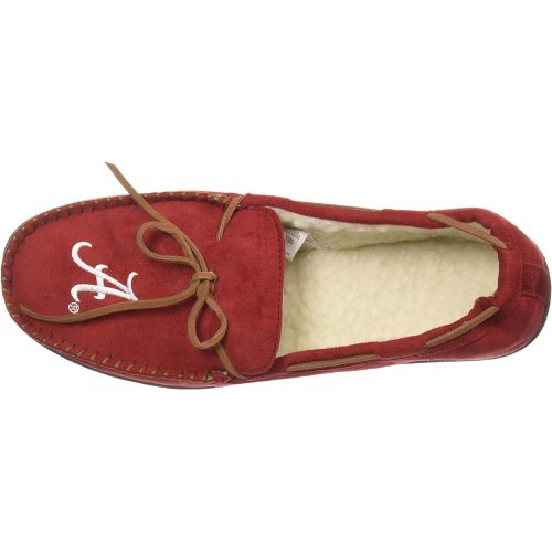  FOCO NCAA Mens Team Color Big Logo Moccasin Slippers