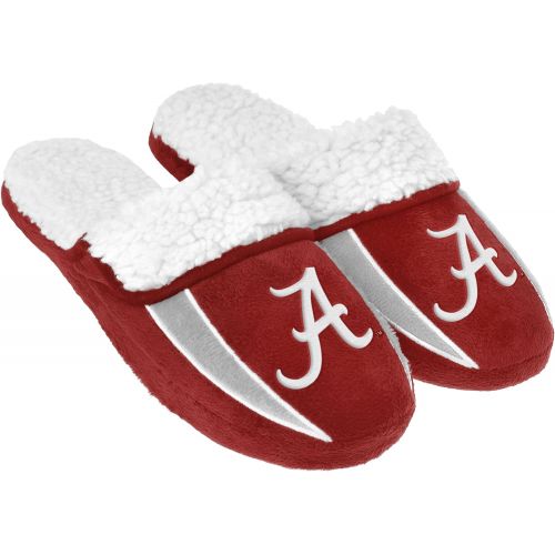  FOCO NCAA Mens College Team Logo Sherpa Slide Slippers