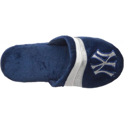  FOCO MLB Unisex Glitter Stripe Slide Slipper