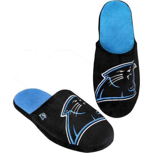  FOCO Carolina Panthers 2011 Big Logo Men Slipper Tpr Sole Large