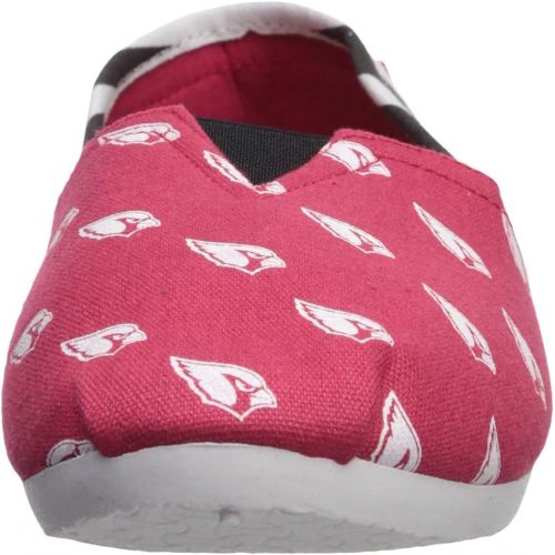  FOCO NFL Womens Canvas Stripe Slip On Shoes